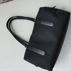 Gucci black monogram canvas bag